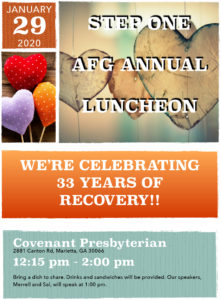 Step One AFG Annual Luncheon Flyer